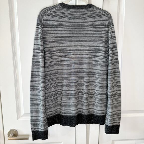 MICHAEL KORS -NwoT- Links Stripe Crew Neck Sweater | Large - Picture 6 of 9